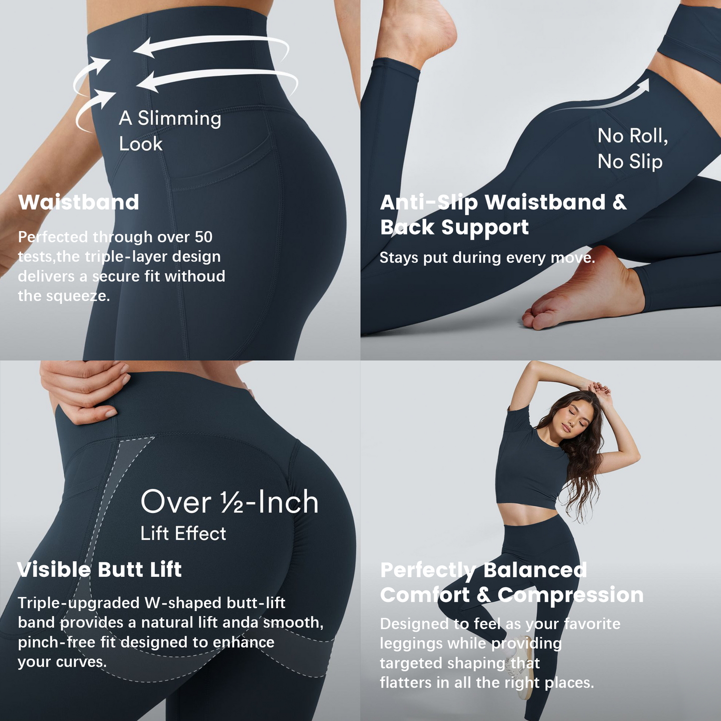 UltraSculpt High-Waisted Butt-Lifting and Tummy-Slimming Shaping Pants