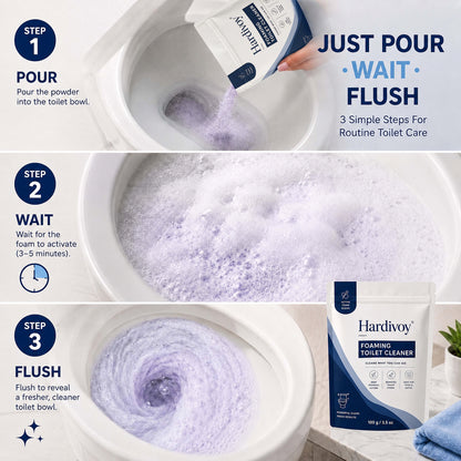 Hardivoy® Oxygen Foaming Toilet Cleaner Powder
