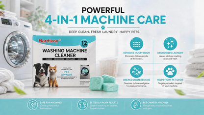🔥Enjoy 49% OFF today--Washing Machine Cleaner Tablets – Deep Clean Washer Odors, Residue & Pet Hair Buildup