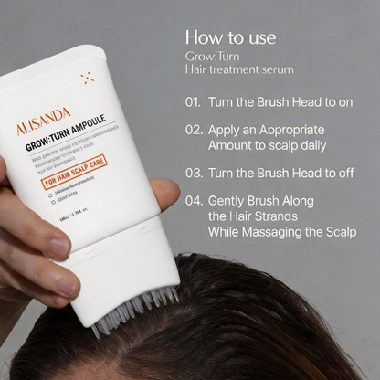 Hair Growth Serum with Built in Brush for Hair Growth & Thickening