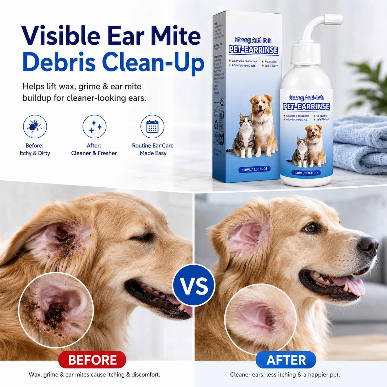 👩‍⚕️ Hardivoy® Pet Ear Cleansing Solution