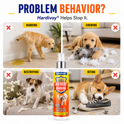Hardivoy® Dog Training Spray – Stop Peeing, Marking & Chewing Indoors and Outdoors