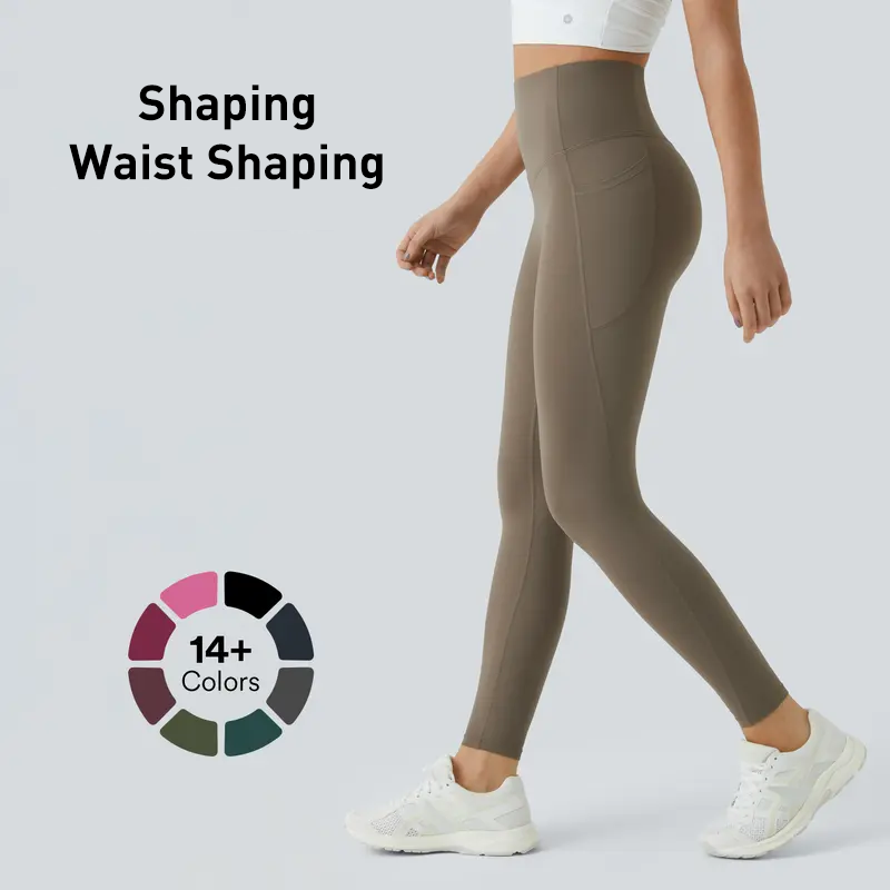Alisanda®  High Waisted Waist Shaping Pocket Shaping Training Leggings